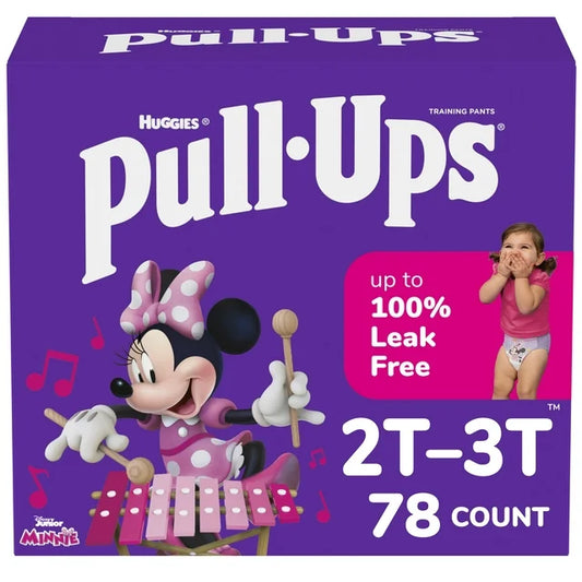 Pull-Ups Girls' Potty Training Pants, 2T-3T (16-34 lbs), 78 Count
